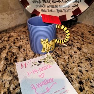 NWT 2022 starbucks lunar new year tiger blue mug